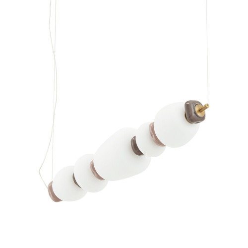 Подвесной светильник, люстра Nowodvorski 11699 Ceramic Horizontal LED 1x26W 3000K 2000Lm IP20 белый - фото 4