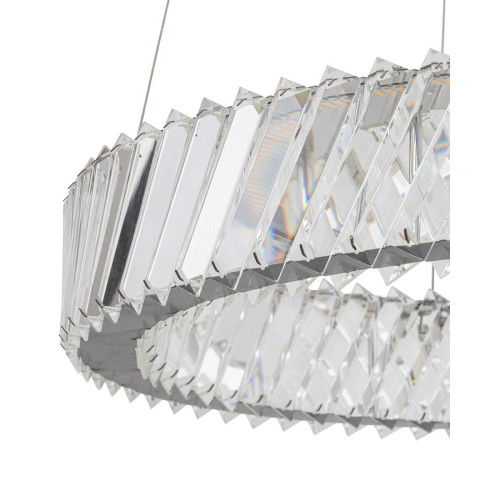 Підвісний світильник, люстра Nowodvorski 11705 Luxora Round LED 1x30W 3000K 2700Lm IP20 хром - фото 5