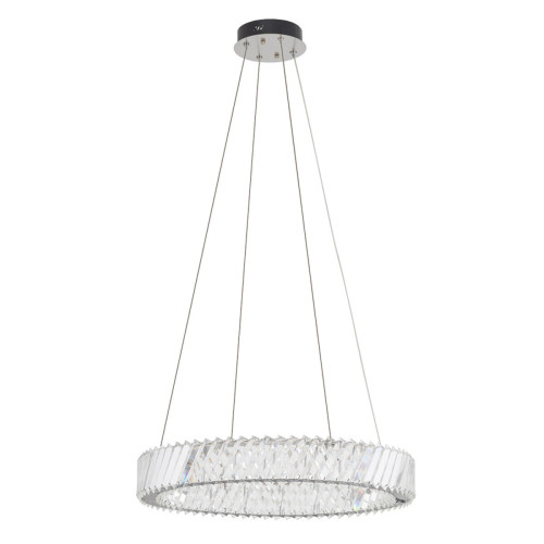 Підвісний світильник, люстра Nowodvorski 11705 Luxora Round LED 1x30W 3000K 2700Lm IP20 хром - фото 1