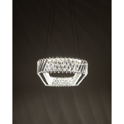 Підвісний світильник, люстра Nowodvorski 11707 Luxora Oval LED 1x40W 3000K 3600Lm IP20 хром - фото 3