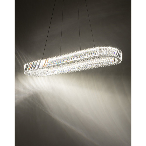 Підвісний світильник, люстра Nowodvorski 11707 Luxora Oval LED 1x40W 3000K 3600Lm IP20 хром - фото 2