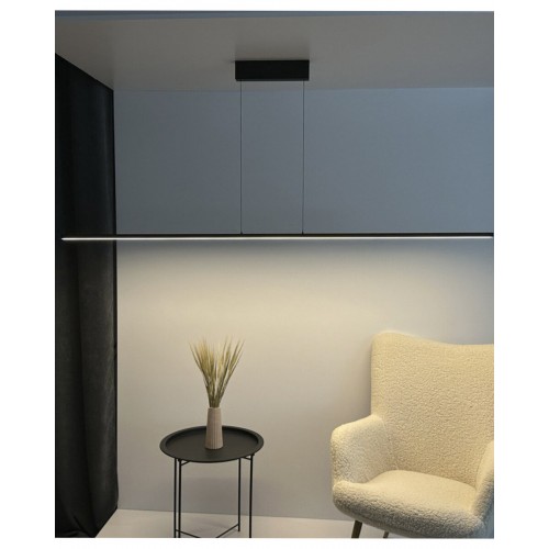 Підвісний світильник, люстра Nowodvorski 10850 Bar LED L 1x40W 4000K 2300Lm IP20 чорний - фото 3