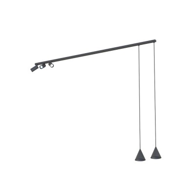 Підвісний світильник, люстра Nowodvorski 11448 Fourty V GU10 5x10W IP20 чорний