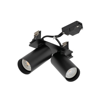 Світильник поворотний, спот Nowodvorski 11442 Fourty Surface II GU10 2x10W IP20 чорний