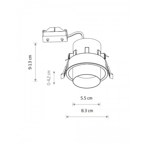 Точечный светильник Nowodvorski 10797 Mono Slide GU10 1x10W IP20 белый - фото 7