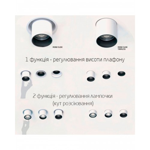 Точечный светильник Nowodvorski 10797 Mono Slide GU10 1x10W IP20 белый - фото 6