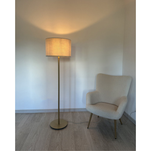 Торшер Nowodvorski 11656 Santana E27 1x25W IP20 бежевый - фото 3