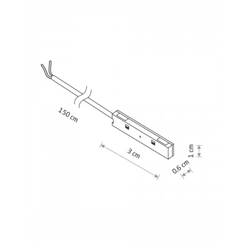 Ввід живлення Nowodvorski 11736 NANO-LVM Outside Power Supply Conductive Module IP20 чорний - фото 2