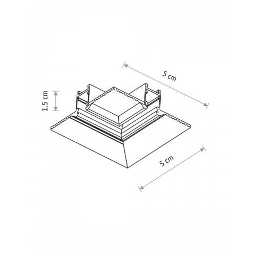 Встроенный горизонтальный угловой соединитель Nowodvorski 11732 NANO-LVM Recessed Horizintal Corner IP20 черный - фото 2