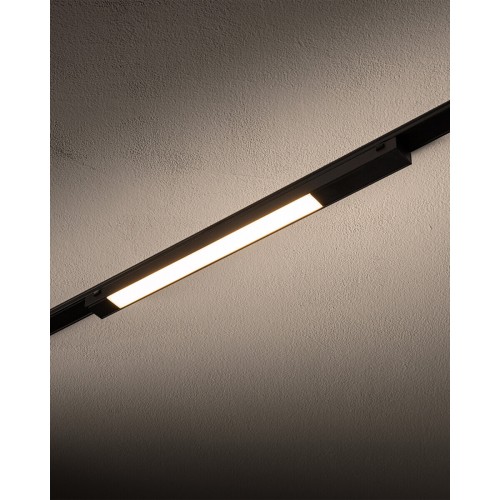 Магнітний трековий світильник Nowodvorski 11307 UT-LVM Line LED 1x12W 3000K 1000Lm IP20 чорний - фото 1