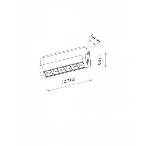 Магнитный трековый светильник Nowodvorski 11310 UT-LVM Focus Swing LED 1x6W 500Lm IP20 черный - фото 5