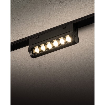 Магнитный трековый светильник Nowodvorski 11310 UT-LVM Focus Swing LED 1x6W 500Lm IP20 черный