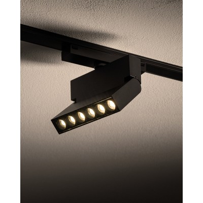 Магнитный трековый светильник Nowodvorski 11312 UT-LVM Focus Out LED 1x6W 3000K 500Lm IP20 черный