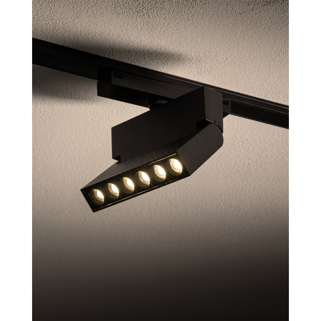 Магнітний трековий світильник Nowodvorski 11312 UT-LVM Focus Out LED 1x6W 3000K 500Lm IP20 чорний
