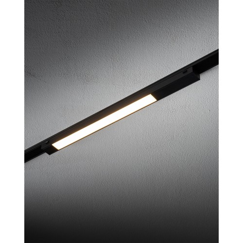 Магнитный трековый светильник Nowodvorski 11333 UT-LVM Line LED 1x12W 4000K 1000Lm IP20 черный - фото 1