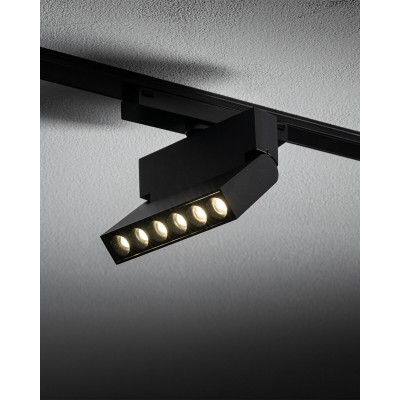 Магнитный трековый светильник Nowodvorski 11337 UT-LVM Focus Out LED 1x6W 4000K 500Lm IP20 черный
