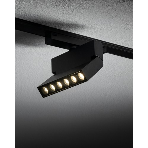 Магнітний трековий світильник Nowodvorski 11337 UT-LVM Focus Out LED 1x6W 4000K 500Lm IP20 чорний - фото 1