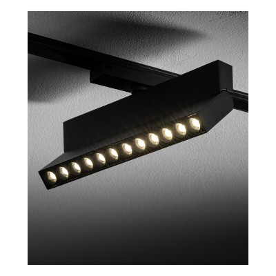 Магнітний трековий світильник Nowodvorski 11338 UT-LVM Focus Out LED 1x12W 4000K 1000Lm IP20 чорний