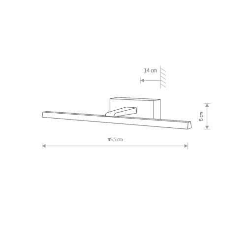 Світильник для дзеркала у ванній, підсвітка для картин Nowodvorski 10292 Van Gogh S LED 1x9W 3000K 430Lm IP20 білий - фото 2