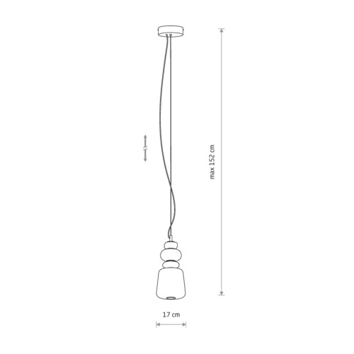 Подвесной светильник, люстра Nowodvorski 11702 Ceramic Vertical LED 1x12W 3000K 950Lm IP20 белый - фото 2