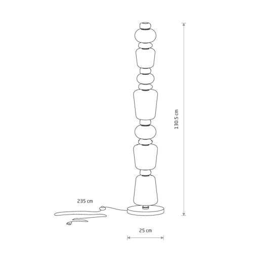 Торшер Nowodvorski 11704 Ceramic LED 1x34W 3000K 2700Lm IP20 білий - фото 6