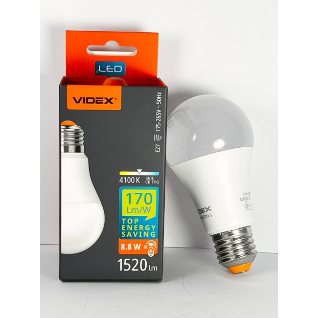Світлодіодна лампа VIDEX VL-A60h 8.8w E27 4100K 220V