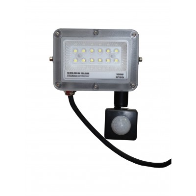 Прожектор LED 10W GOLDEN Slim 220V 1100Lm 6500K IP65 + ДР TNSy