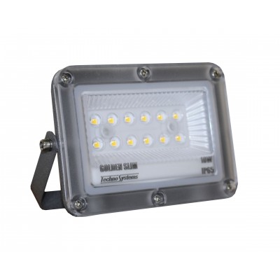 Прожектор LED 10W GOLDEN Slim 230V 1100Lm 4000K IP65 TNSy