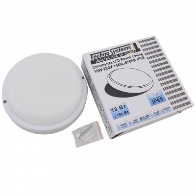 Світильник LED Round Ceiling 18W 230V 1440L 6500K IP65 TNSy