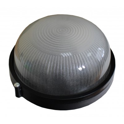 Светильник НПП1301 60W E27 IP65 круг черный TNSy