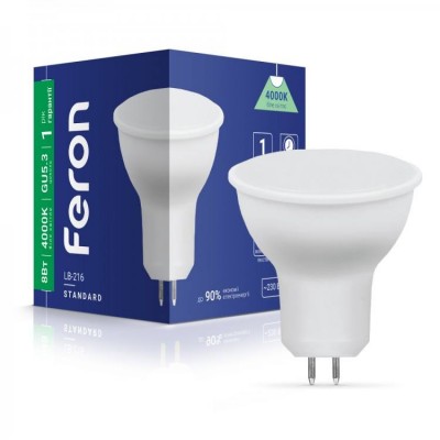 Светодиодная лампа Feron LB-217 10W GU5.3 4000K