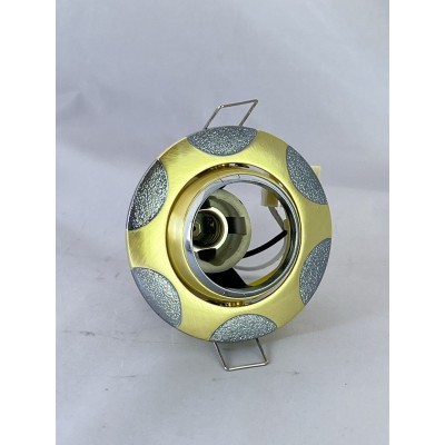 Точковий світильник Feron 156-R39 E14 Мат. Золото-Хром
