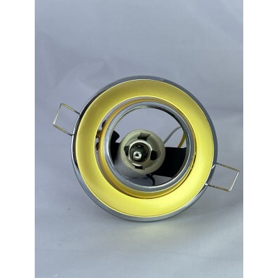 Точковий світильник Feron 020-R50 E14 Золото-Хром