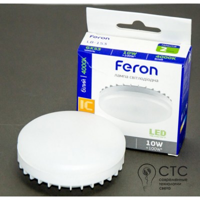 Светодиодная лампа Feron LB-153 10W GX53 4000K