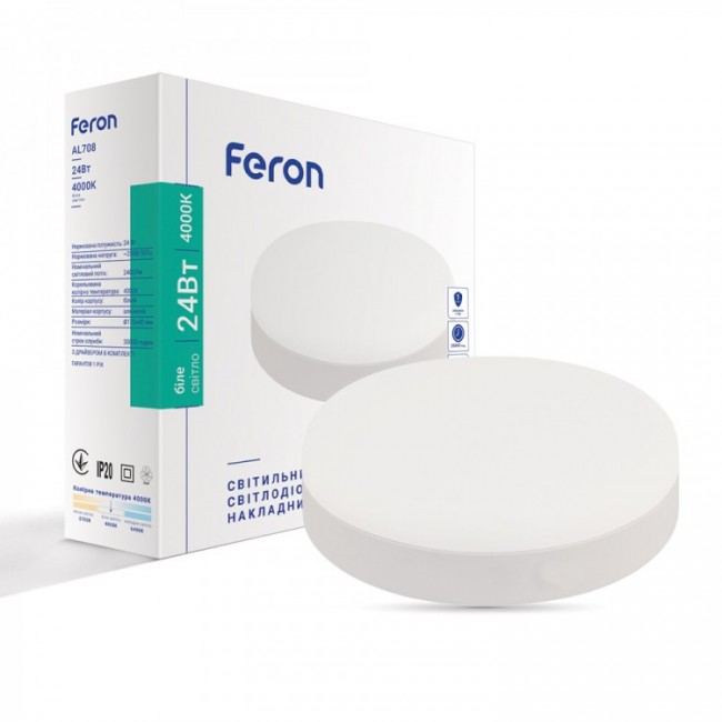 Накладной светодиодный светильник Feron AL708 24W