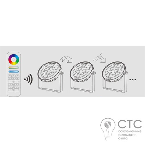 Светодиодный прожектор MiLight GLС02 9W RGBW+CCT 2700-6500K Wi-Fi Smart - фото 2