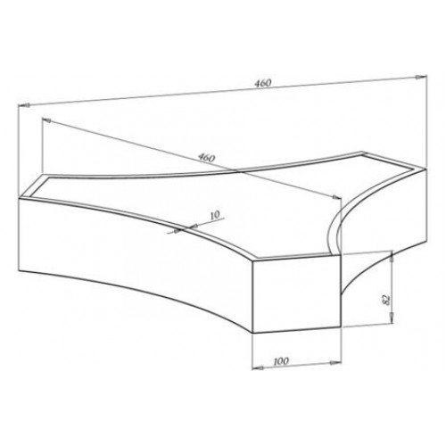 Подвесной LED светильник NAMI LIGHTING «Конструктор» Треугольник 23W - фото 2