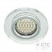 Вбудований світильник Feron 8060-2 з LED підсвічуванням срібло-срібло