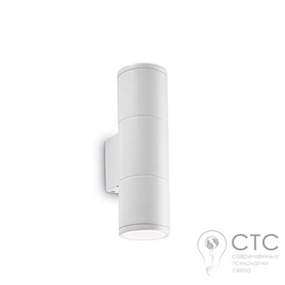 Настенный светильник Ideal Lux Gun AP2 Small Bianco (100388) 