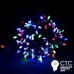 Гирлянда внешняя LS-3601 200LED разноцветный черный шнур