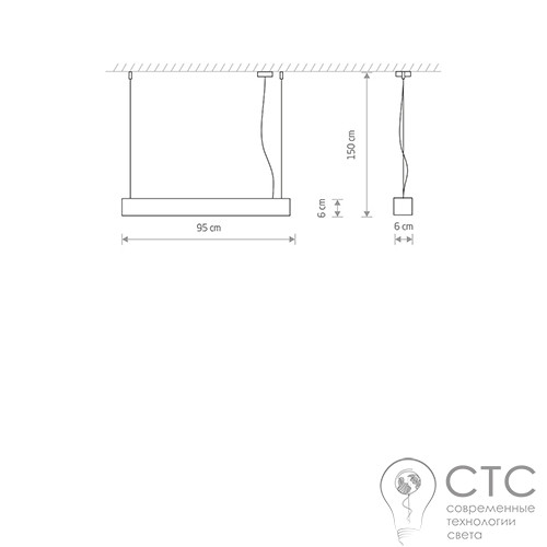 Подвесной светильник Nowodvorski 7547 Soft Led White 90X6 Zwis - фото 2