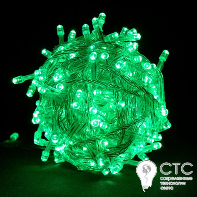 Гирлянда внешняя LS-3602 300LED разноцветный белый шнур