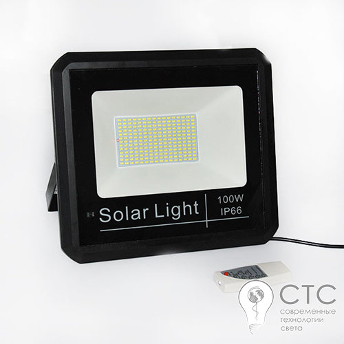 Светодиодный прожектор Powerlux PW4769 100W на солнечной панели с пультом ДУ - фото 2