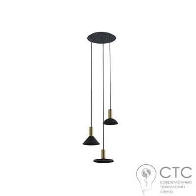Подвесной светильник Nowodvorski 8030 Hermanos III Black/Solid Brass