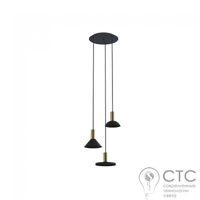 Подвесной светильник Nowodvorski 8030 Hermanos III Black/Solid Brass