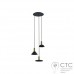 Підвісний світильник Nowodvorski 8030 Hermanos III Black/Solid Brass