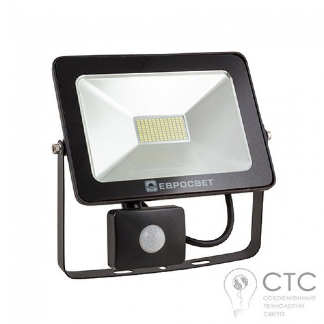 Светодиодный прожектор с датчиком движения EVRO LIGHT EV-30-01 30W 6400K HM 