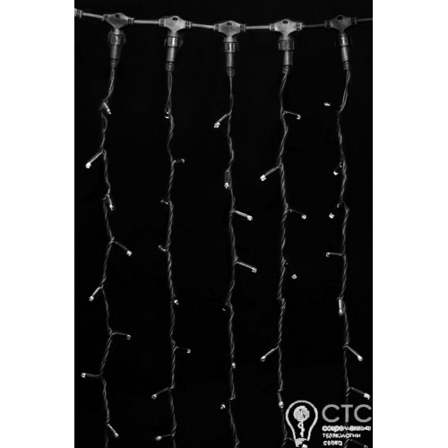 Гирлянда внешняя CURTAIN белая кабель белый 2х1,5 м - фото 4