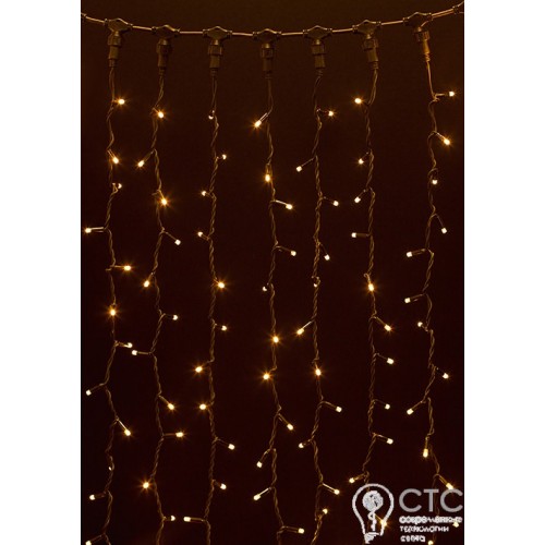 Гирлянда внешняя CURTAIN белая кабель белый 2х1,5 м - фото 3