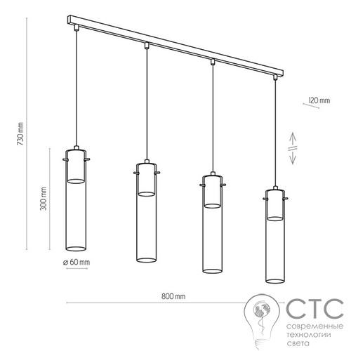 Підвісний світильник TK Lighting 3149 Look Graphite - фото 2